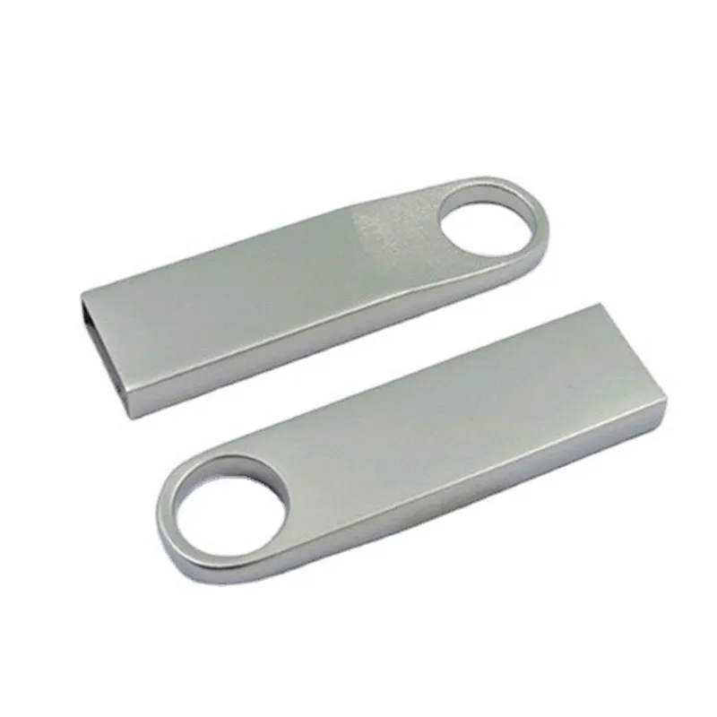 Metal Silvery Laser Logo USB 2.0 3.0 Pen Drive