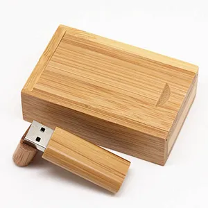 Promotional Gift Smooth Wood Portable USB Flash Drive