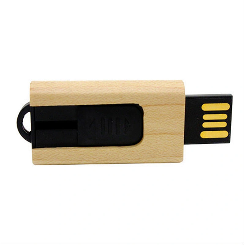 Wooden Stretch Hanging Rope Portable USB Flash Drive With Logo