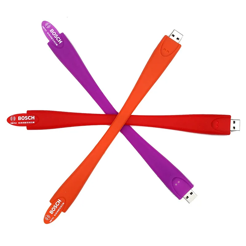 OEM USB 2.0 Wrist Band Brand Bracelet USB Pen Drive