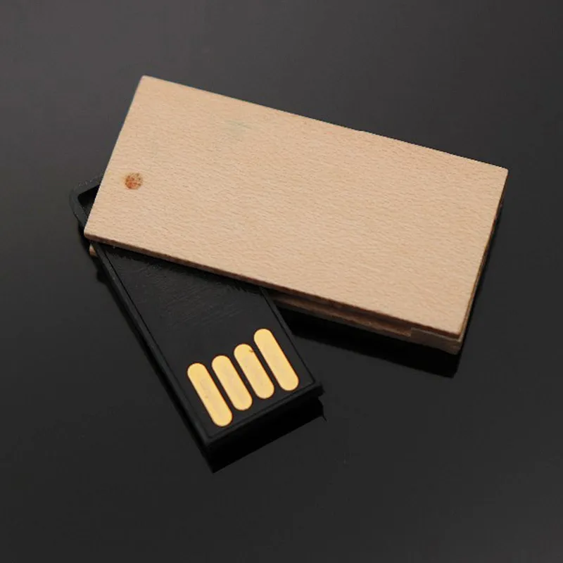 Wooden Swivel USB Flash Drive Promotional Gift Customized Logo Maple Beech USB Pen Drive