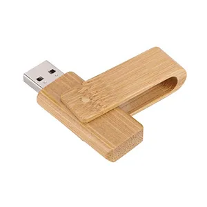 Bulk Cheap Wood Material Swivel OEM Personal USB Pen Drive