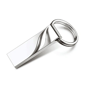 Real Capacity Customized Logo Metal Key Ring USB Disk