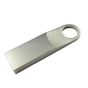 Metal Silvery Laser Logo USB 2.0 3.0 Pen Drive