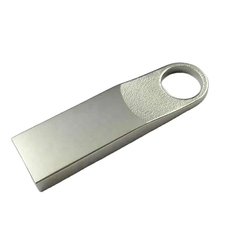 Metal Silvery Laser Logo USB 2.0 3.0 Pen Drive