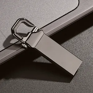 Metal Buckle Hanging Bag Portable USB Flash Drive with Logo