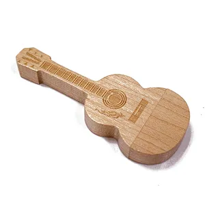 Fine Bamboo Wood Rotating U Disk Exhibition Studio Gift Factory Supply Wooden USB Flash Drive USB Pen Drive