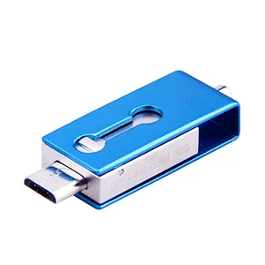 Swivel Metal Promotion Gift OTG USB Flash Drive with OEM Logo