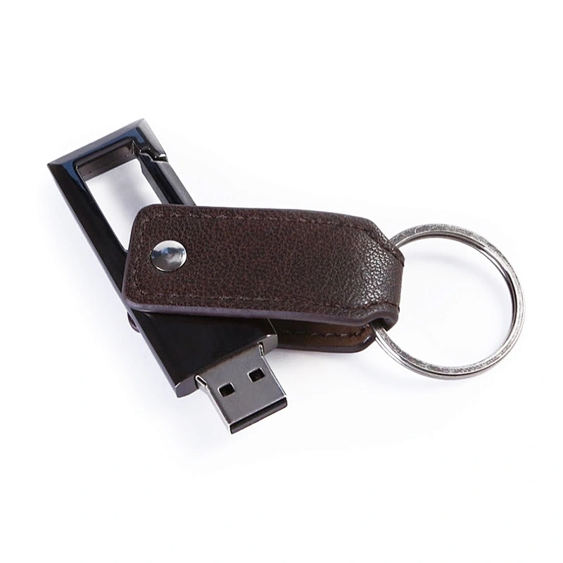 Key Chain Leather Cover PU Customized Logo USB Stick USB Flash Drive USB Drive