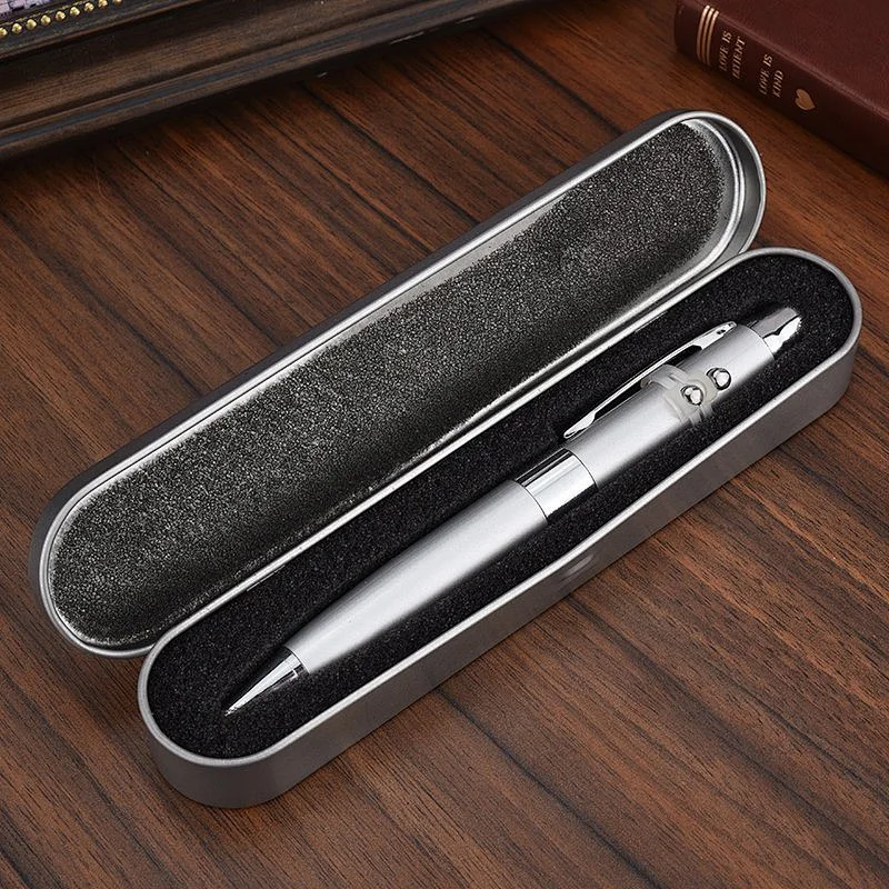 Business Gift USB Metal Ballpoint Laser Logo Pen Drive