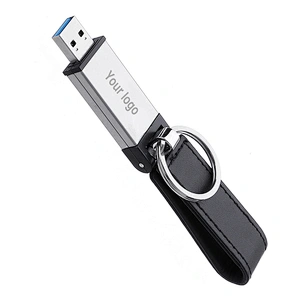 Engrave Logo PU Leather USB Stick USB Flash Drive USB Disk with Your Logo