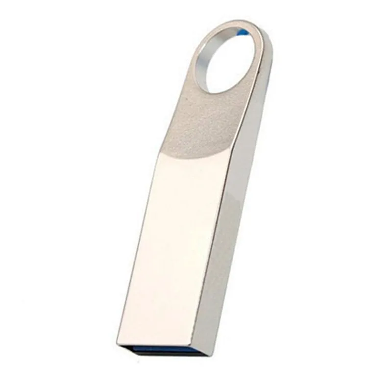 Metal Silvery Laser Logo USB 2.0 3.0 Pen Drive