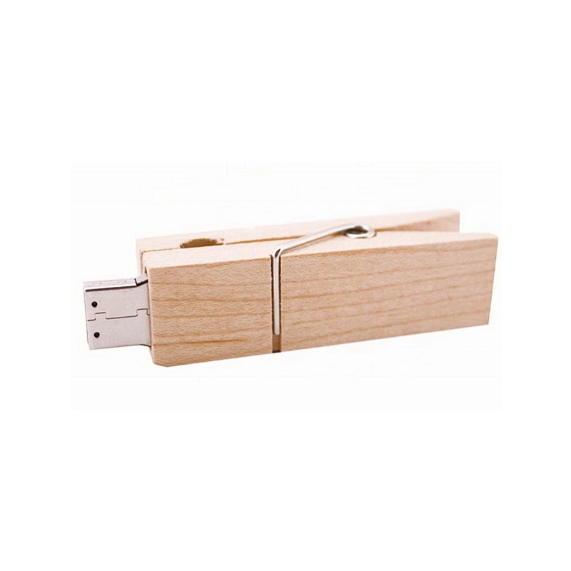 New Clip Wooden Bulk Cheap Factory Price USB Pen Drive