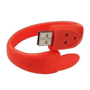 OEM USB 2.0 Wrist Band Brand Bracelet USB Pen Drive