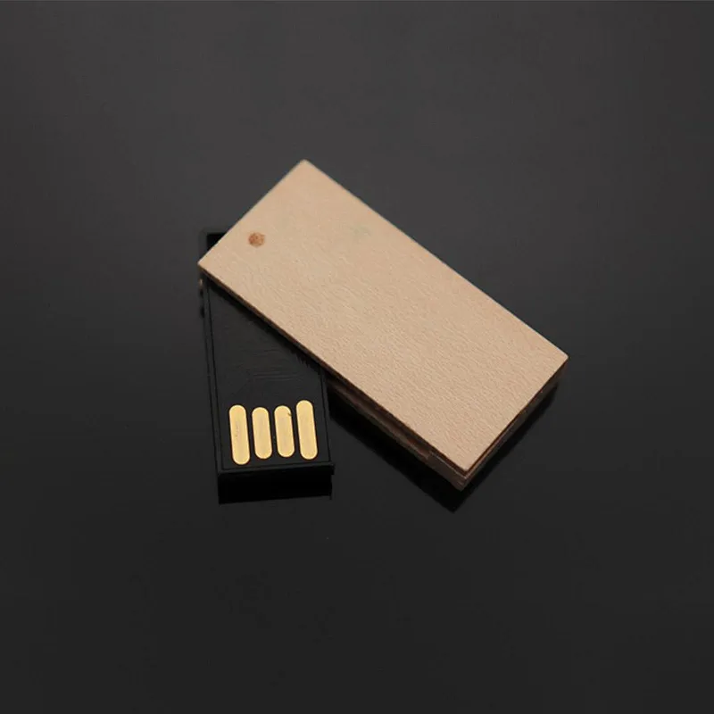 Wooden Swivel USB Flash Drive Promotional Gift Customized Logo Maple Beech USB Pen Drive