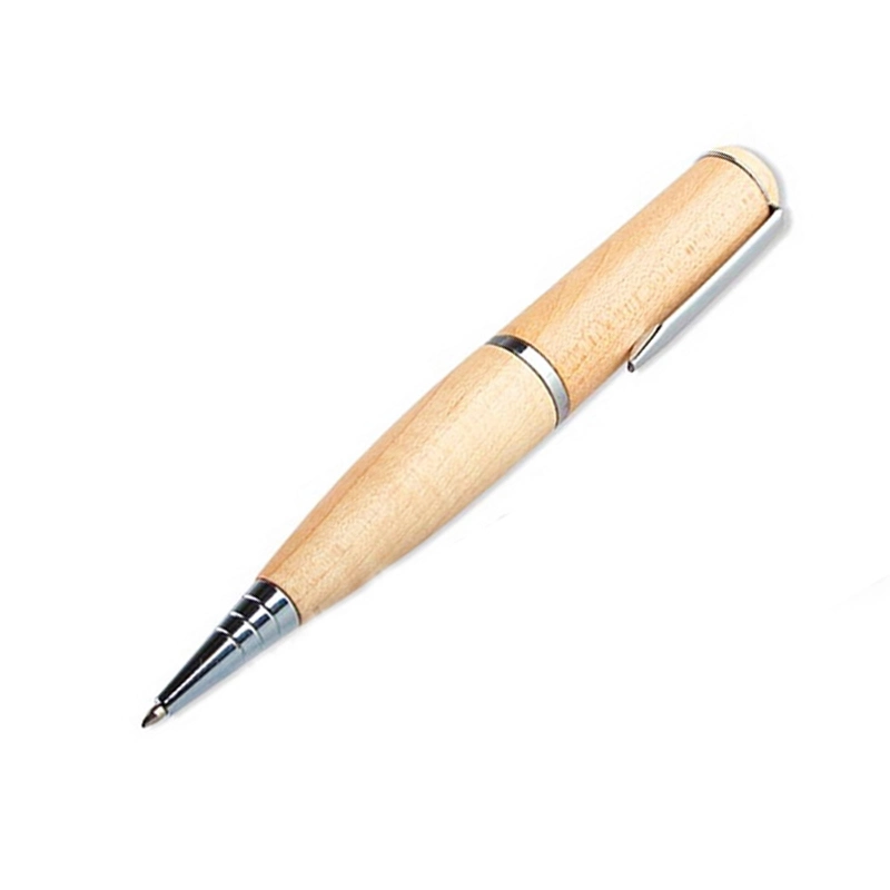Unique Wooden Ball Pen Office USB 2.0 Pen Drive