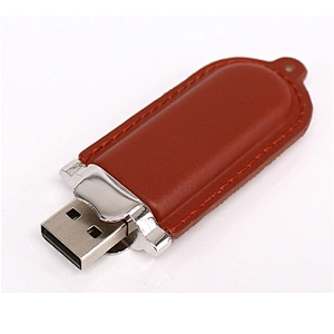 Leather PU Business Style Promotional Gift USB 2.0 Flash Drive