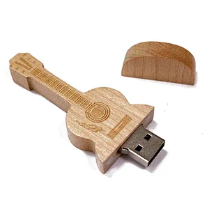 Fine Bamboo Wood Rotating U Disk Exhibition Studio Gift Factory Supply Wooden USB Flash Drive USB Pen Drive