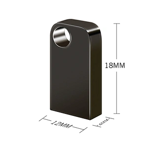 Printing Logo Gift Mini Metal Strap Chain USB Flash Drive