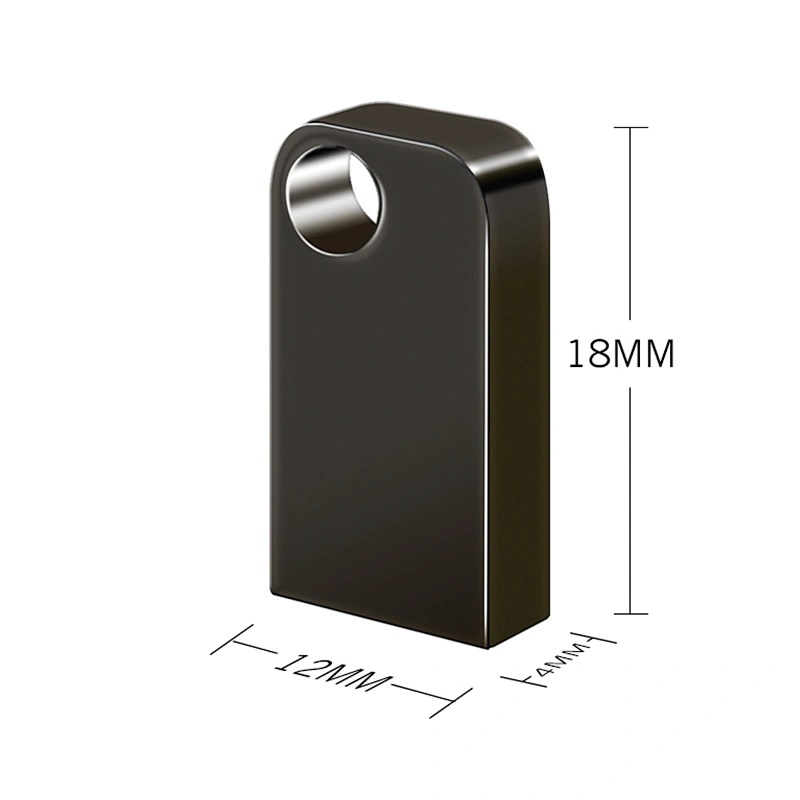 Printing Logo Gift Mini Metal Strap Chain USB Flash Drive