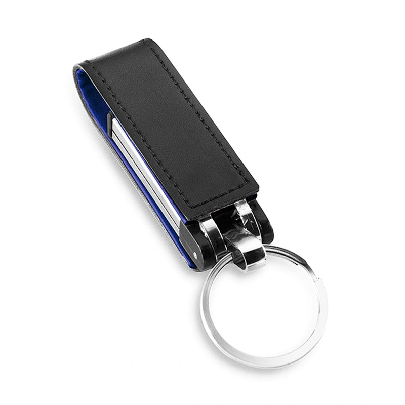 USB 2.0 Custom Logo Leather USB Flash Drive For Promotional