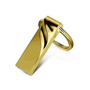Real Capacity Customized Logo Metal Key Ring USB Disk