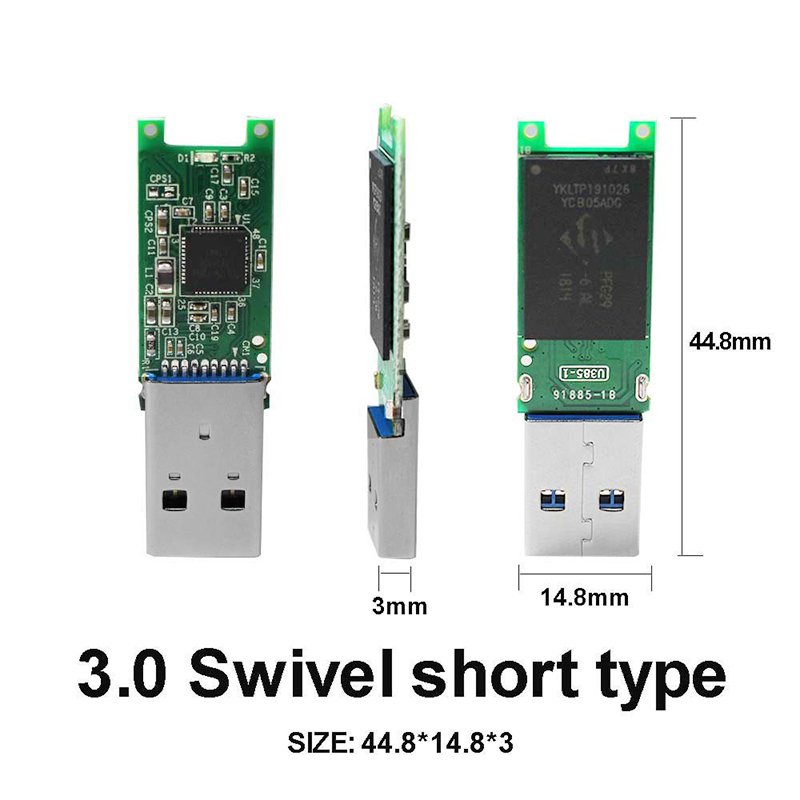 Multi Capacity USB 3.0 Swivel PCBA Memory Chips DIY Pen Drive USB Disk USB Stick USB Flash Drive