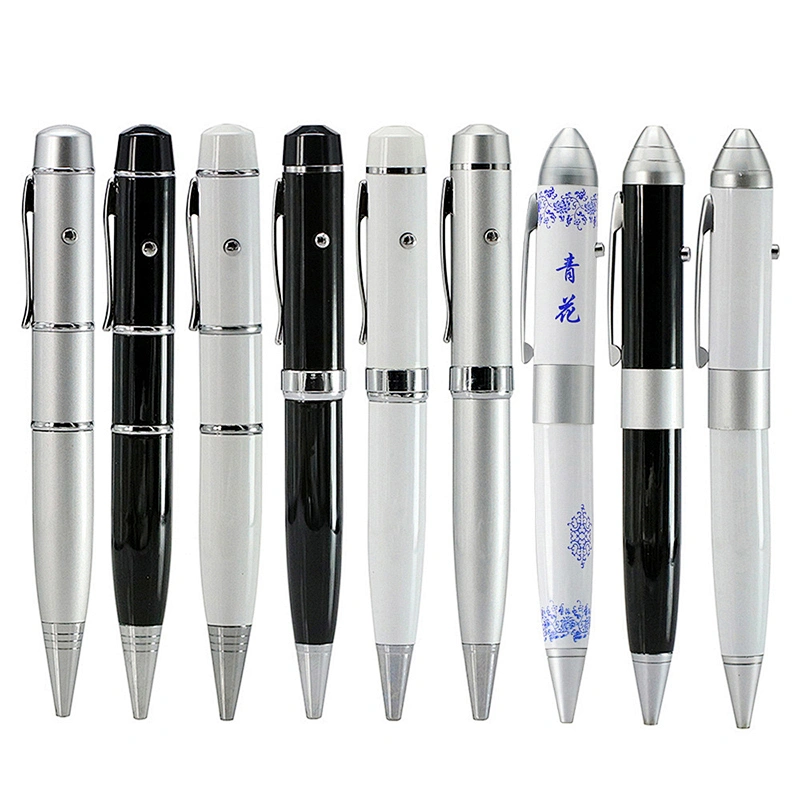 Creative Gift Custom Logo Advertising Pen Shape USB Flash Drive