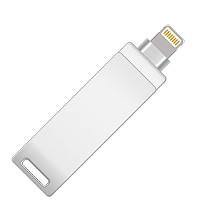 Metal Silvery 2 in 1 Smartphone to Computer USB 3.0 Flash Drive