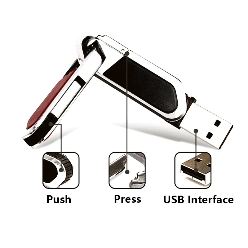 Customized Promotional Gift Button Metal USB Flash Drive
