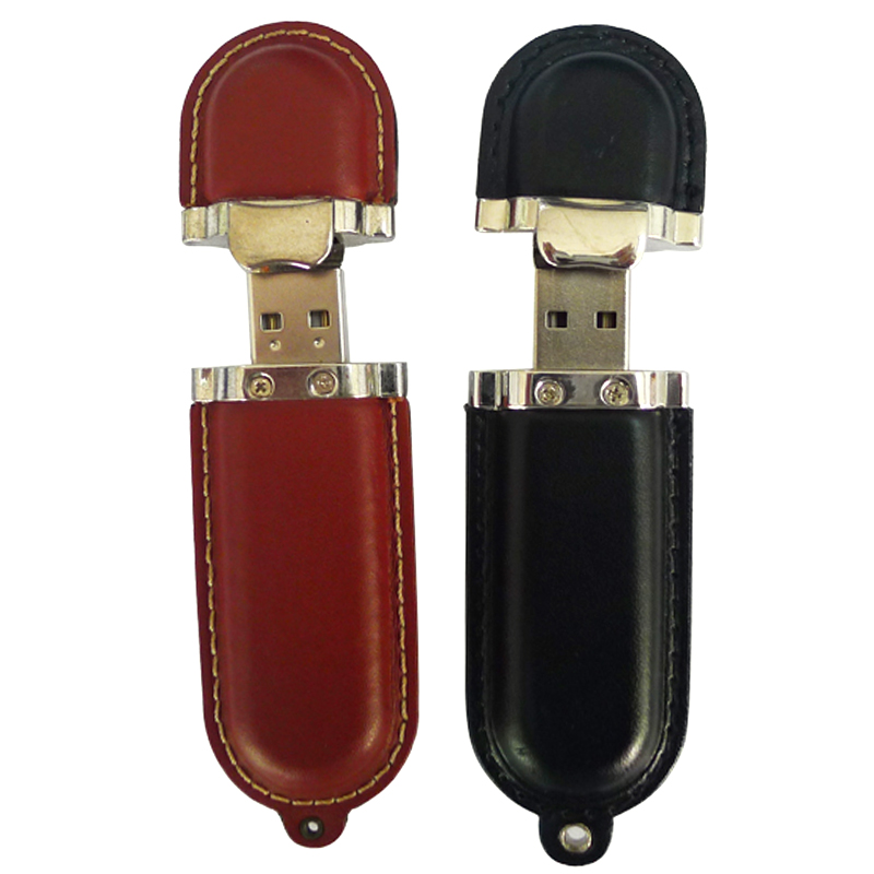 Leather PU Business Style Promotional Gift USB 2.0 Flash Drive