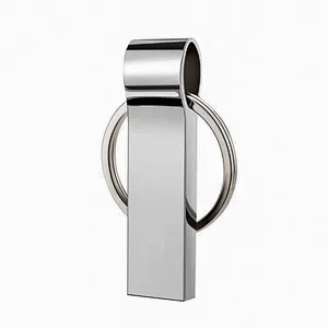 Key Chain Metal Silvery Hanging USB 2.0 3.0 Pen Drive