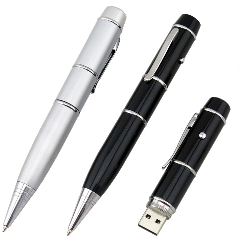 Creative Gift Custom Logo Advertising Pen Shape USB Flash Drive