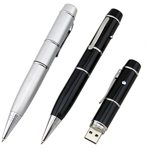 Creative Gift Custom Logo Advertising Pen Shape USB Flash Drive