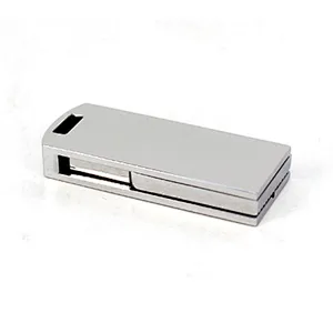 Swivel Rotating Custom Logo Metal Material USB Pen Drive
