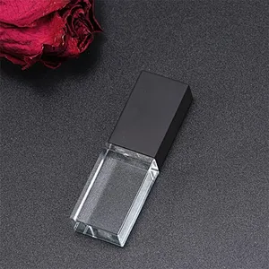 Crystal Wedding Promotional Gift USB Pen Drive with LED Light