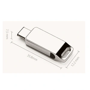 Promotional Custom Logo Metal Swivel USB 3.0 OTG Pen Drive