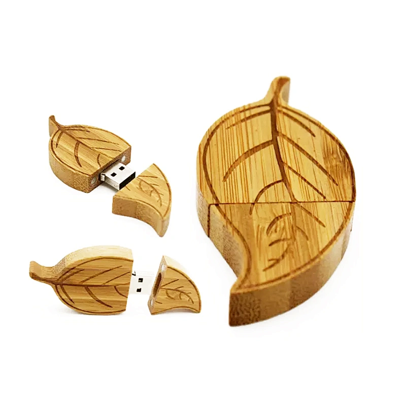 Magnet Walnut Wooden Screen Printing Logo USB 2.0 Pen Drive