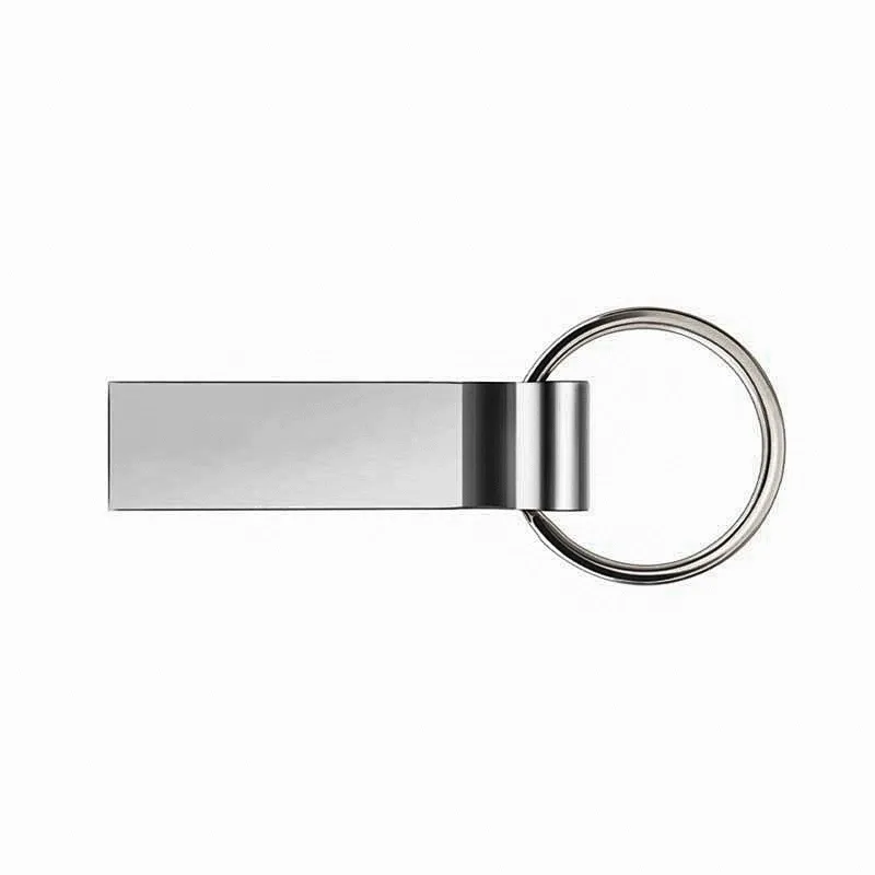 Key Chain Metal Silvery Hanging USB 2.0 3.0 Pen Drive
