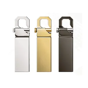 Metal Buckle Hanging Bag Portable USB Flash Drive with Logo