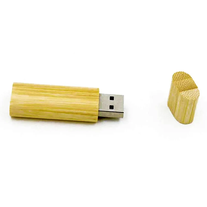 Promotional Gift Smooth Wood Portable USB Flash Drive