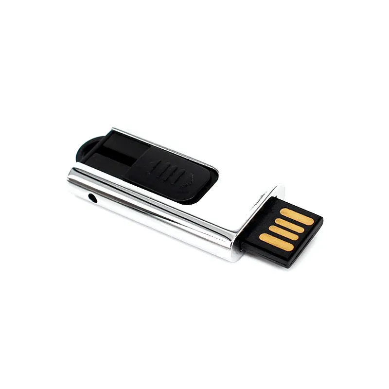 New Style Push and Pull Metal USB Flash Drive with Logo