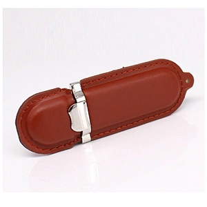 Leather PU Business Style Promotional Gift USB 2.0 Flash Drive