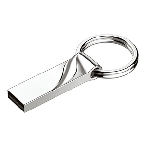 Real Capacity Customized Logo Metal Key Ring USB Disk