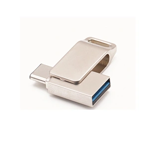 Promotional Custom Logo Metal Swivel USB 3.0 OTG Pen Drive