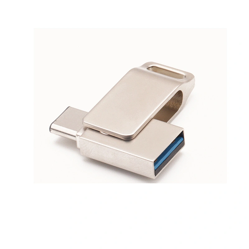 Promotional Custom Logo Metal Swivel USB 3.0 OTG Pen Drive
