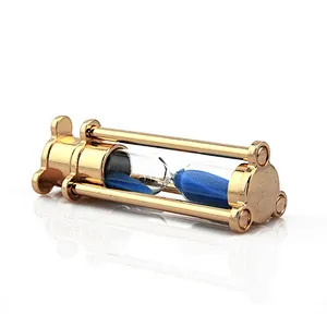 Hourglass Metallic Glass Promotional Gift USB Flash Drive with Logo