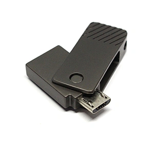 Black Rotary Mini Portable Factory OTG Metal USB Pen Drive USB Flash Drive USB Stick USB Disk