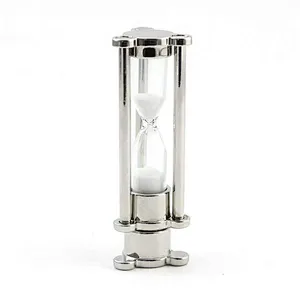 Hourglass Metallic Glass Promotional Gift USB Flash Drive with Logo