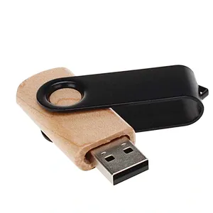 Creative Advertising Gift Wood Custom Logo USB Flash Drive